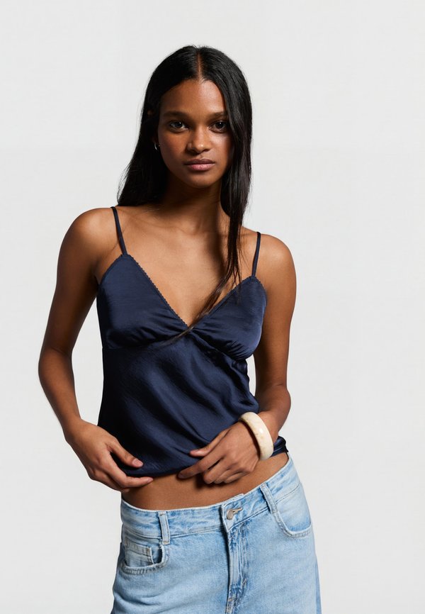 Bershka Top - royal blue
