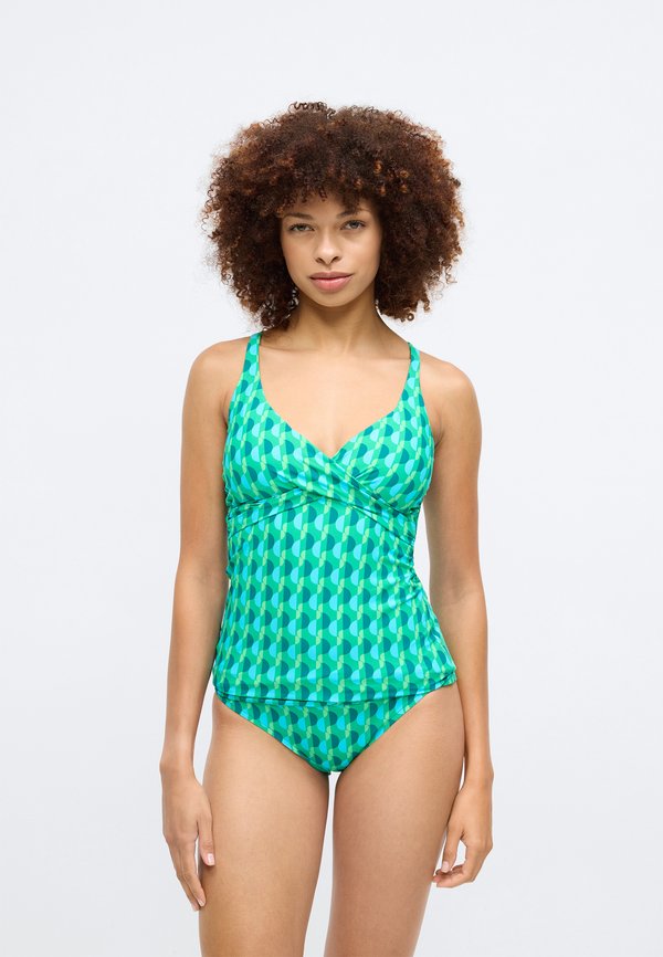 Seafolly SORRENTO MULTIFIT WRAP FRONT TANKINI