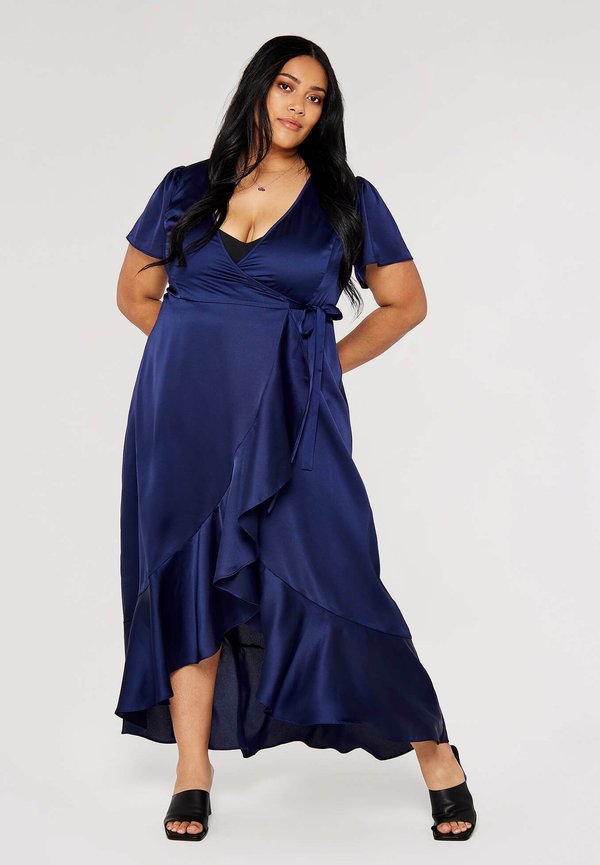 Apricot CURVE RUFFLE WRAP