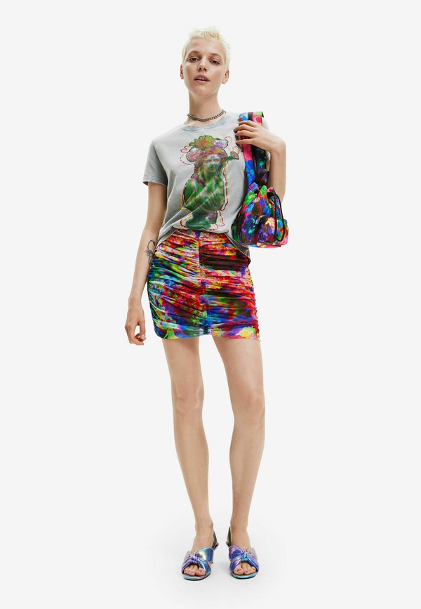 Desigual FLORAL RUCHED TULLE