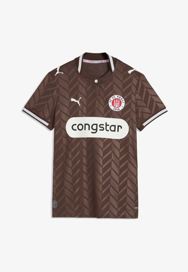 Puma FC ST. PAULI 26/27 HEIMTRIKOT - Football jersey - espresso brown- white