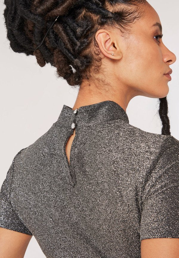 Apricot SPARKLE RUCHED WRAP