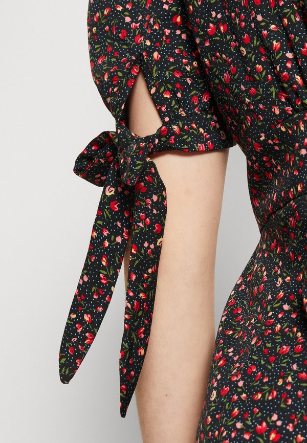 JDY JDYNICOLE TIE SLEEVE SHORT DRESS