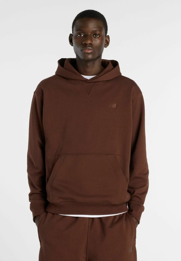 New Balance ATHLETICS FRENCH TERRY HOODIE - Hoodie - pumpernickel pumpernickel