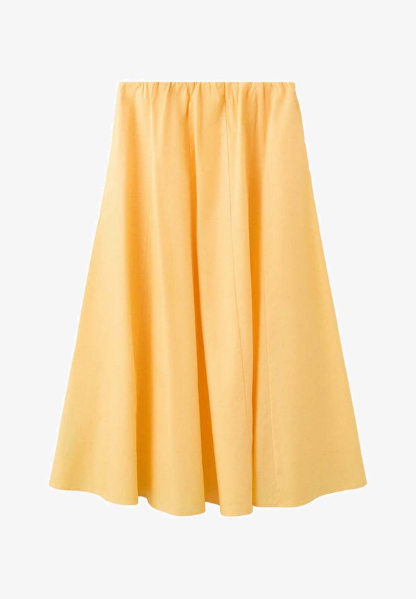 Mango ADULT - A-line skirt - light yellow