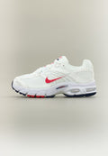 Nike Sportswear AIR MAX MOTO 2K - Trainers - white/fire red/metallic summit white/blue void
