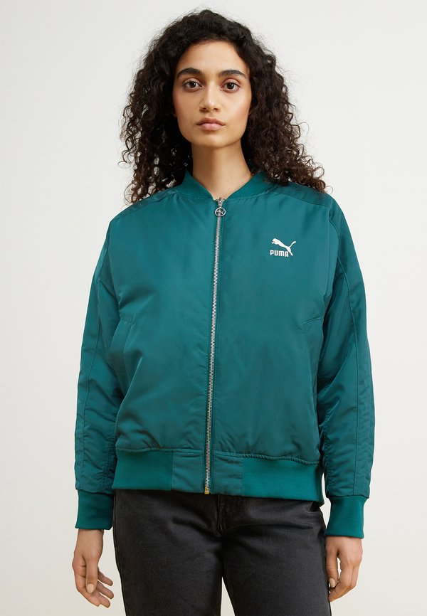 Puma SHINY - Bomber Jacket - malachite