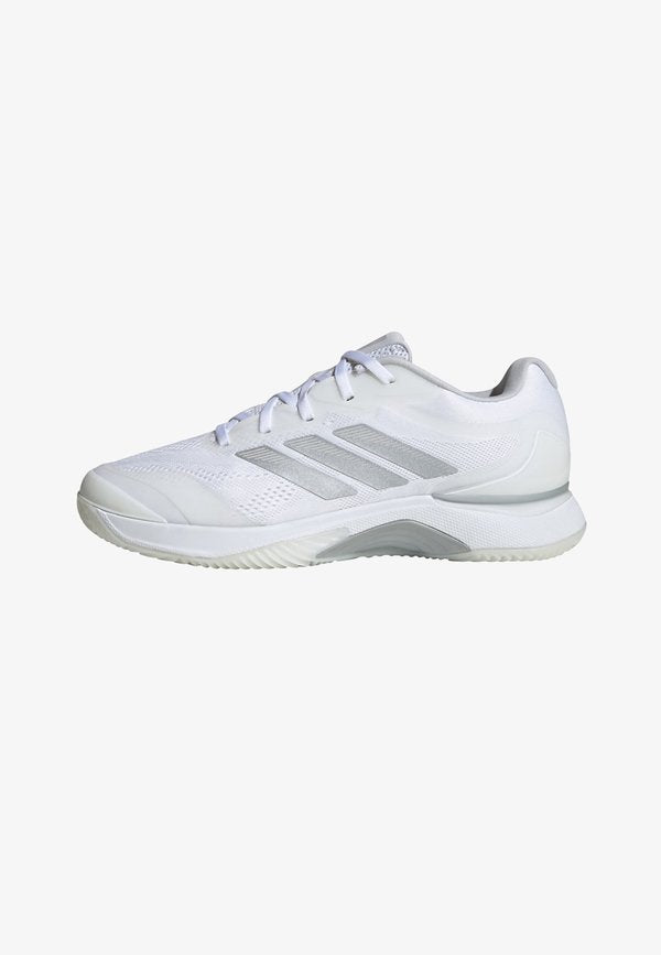 adidas Performance AVACOURT 3 CL - Clay court tennis shoes - cloud white   silver metallic   dash grey