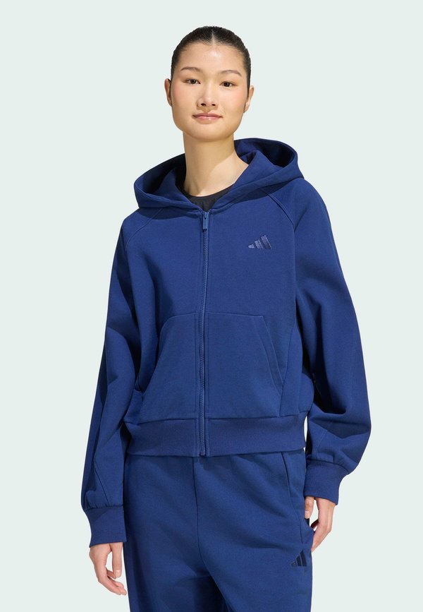 adidas Sportswear ADIDAS SPORTSWEAR W AK SL FZ HD - Zip-up sweatshirt - dark blue