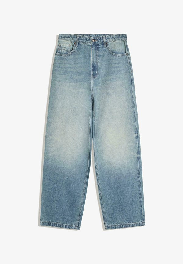 Bershka SUPER  - Baggy Jeans - blue denim