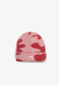Puma AUFGERAUTE, BEDRUCKTE BEANIE MIT MITTELHOHER KRONE UNISEX - Beanie - dusky rosewood