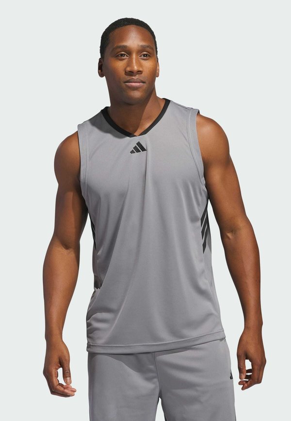 adidas Performance STRIPES - Top - grey three black