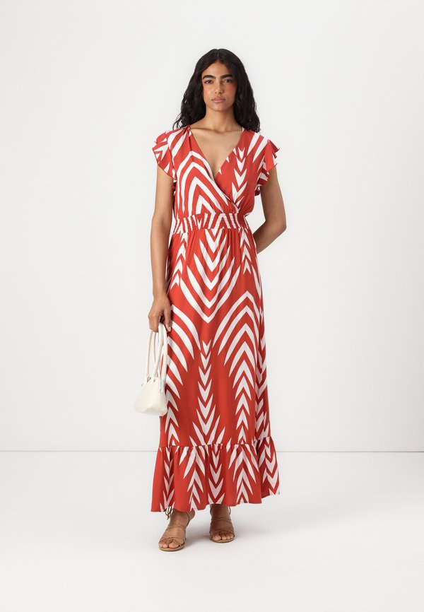 VILA VIAYA PAYA V NECK ANKLE DRESS