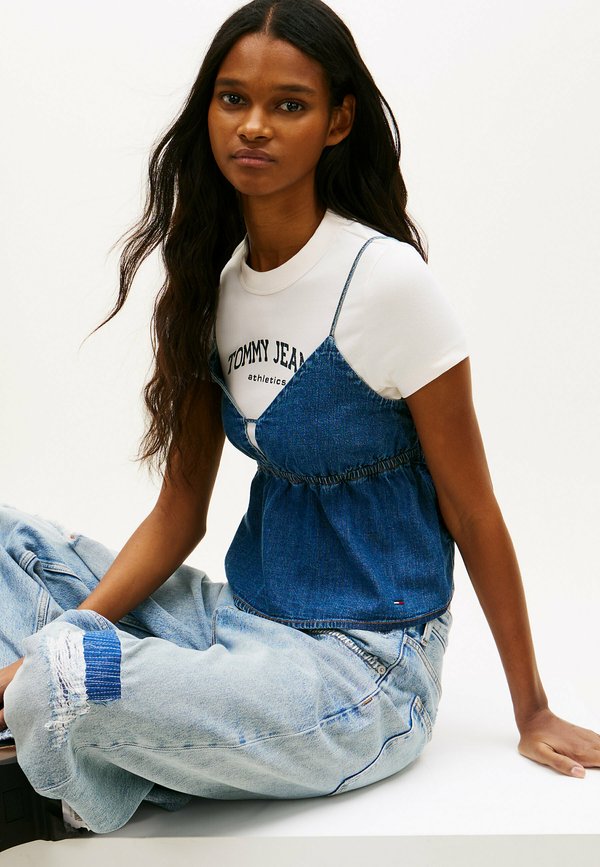 Tommy Jeans CHAMBRAY SPAGHETTI STRAP  V-NECK