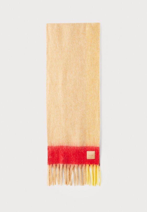 Calvin Klein BRUSHED GRAPHIC PATT - Scarf - flame scarlet