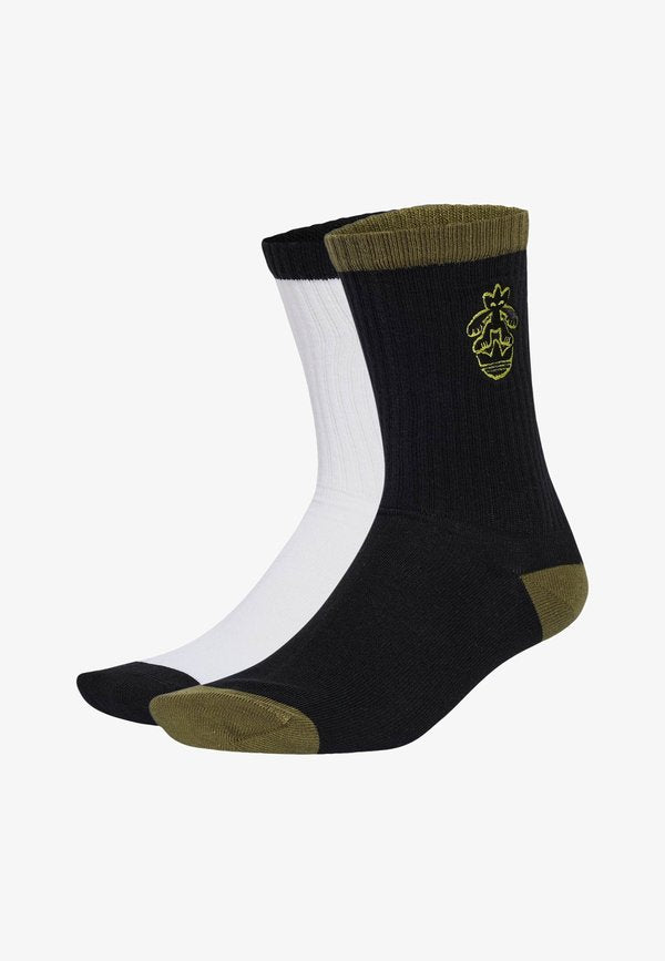 adidas Originals ADIDAS ORIGINALS SKATE CREW SOCK 2 PAIRS UNISEX - Socks - white   black