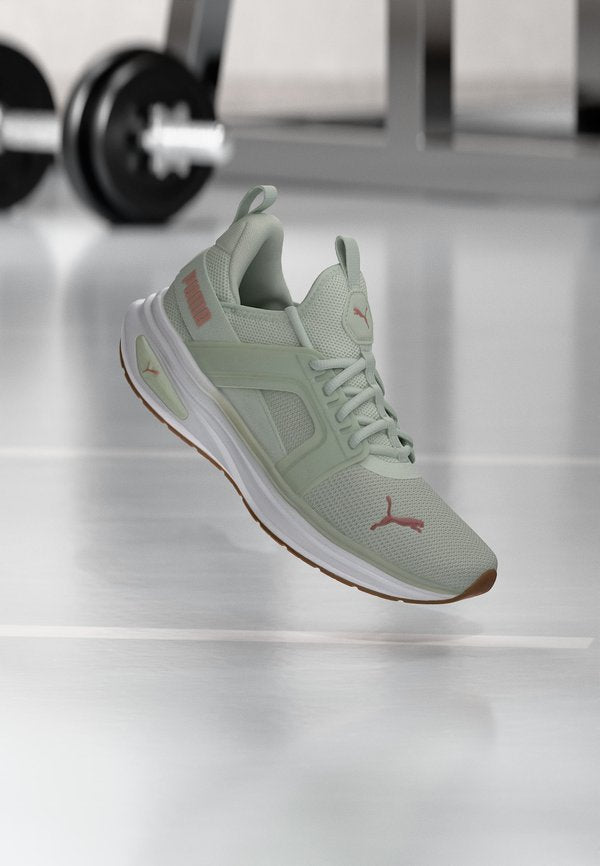 Puma SOFTRIDE ENZO 6 WNS - Training shoe - créme de mint/rose gold-coloured