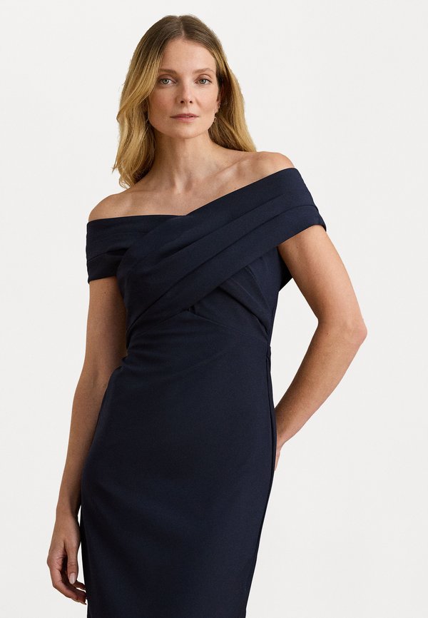 Lauren Ralph Lauren CREPE OFF-THE-SHOULDER GOWN