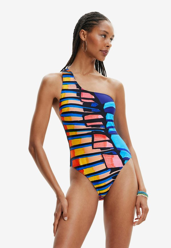 Desigual ASYMMETRIC STRAP SWIMSUIT