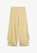Bershka TROUSERS - Trousers - light yellow