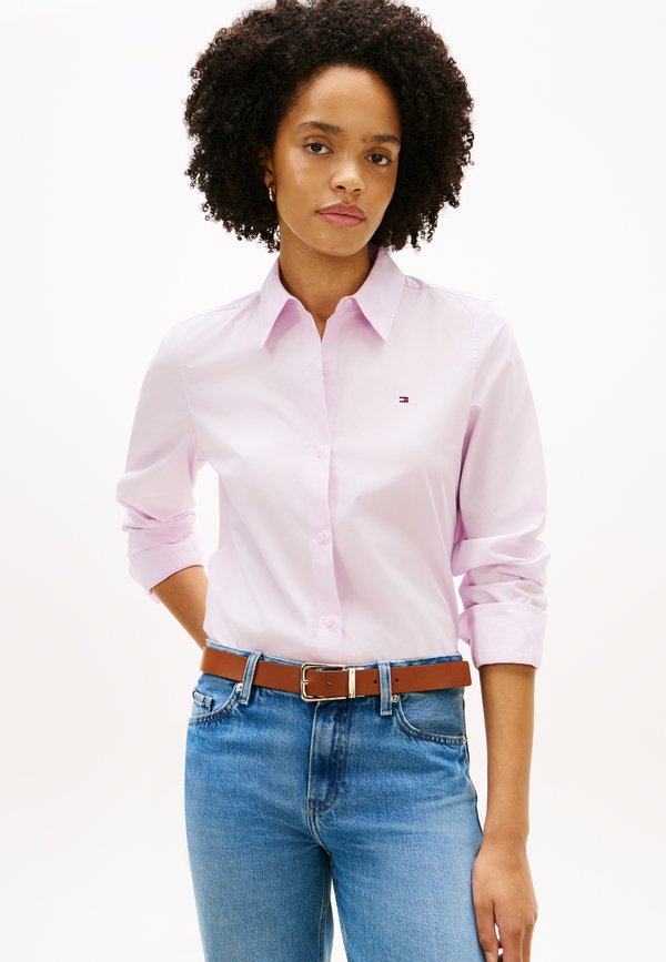 Tommy Hilfiger REGULAR CLASSIC SHIRT - Button-down blouse - lilac powder