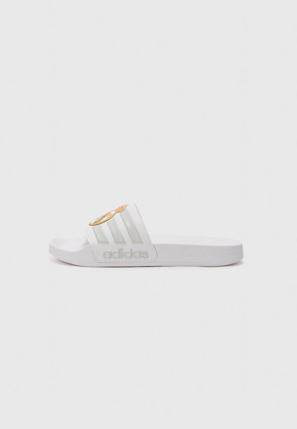 adidas Performance ADILETTE REAL MADRID UNISEX - Mules - white/solid grey