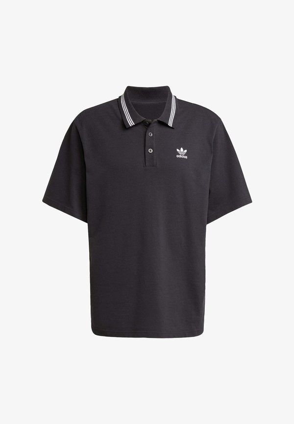 adidas Originals LOOSE FIT - Polo shirt - black   white