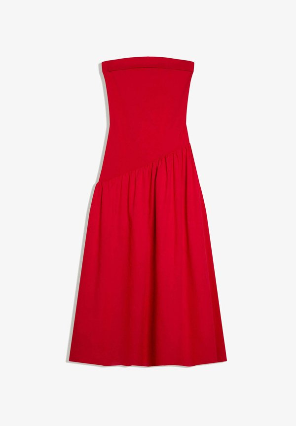 Bershka BANDEAU - MIDI DRESS 01080777 - Day dress - red