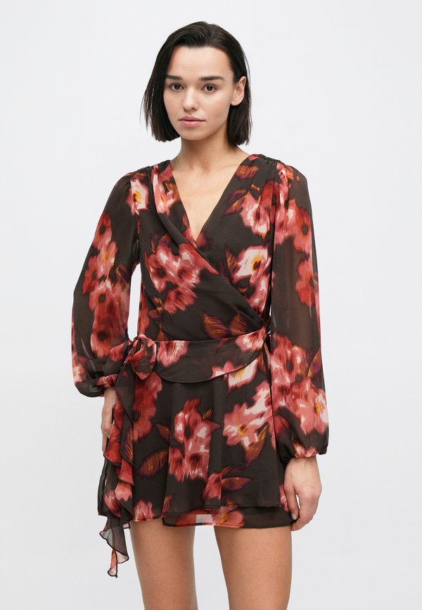Abercrombie & Fitch PLUNGE WRAP MINI FLORAL
