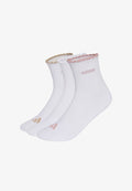 adidas Performance ADIDAS PERFORMANCE WOMENS QUARTER SOCK 3 PAIR PACK - Sports socks - white  beige  taupe   dual lilac