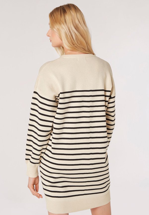 Apricot STRIPE CREW NECK