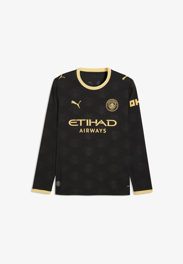 Puma MANCHESTER CITY 26/27 LANGARM-AUSWÄRTSTRIKOT - Football jersey - black-flaxen