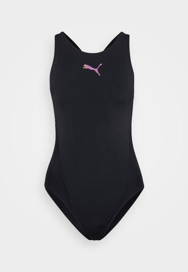 Puma WOMEN RACEBACK SWIMSUIT - Swimsuit - black