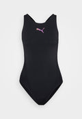 Puma WOMEN RACEBACK SWIMSUIT - Swimsuit - black