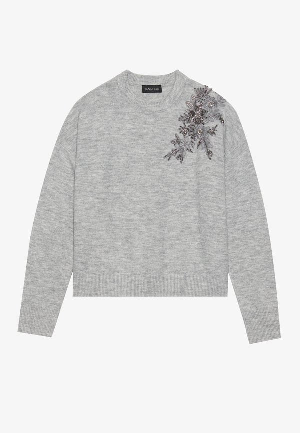 Anna Field by Zalando JUMPER WITH SHHOULDER EMBROIDERY