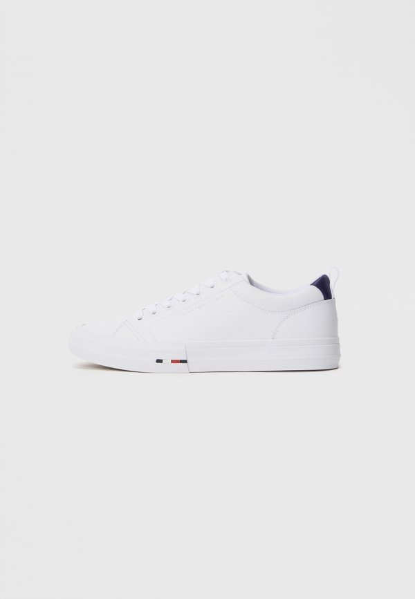 Tommy Hilfiger CONTRAST MIDSOLE DEBOSSED LEATHER TRAINERS