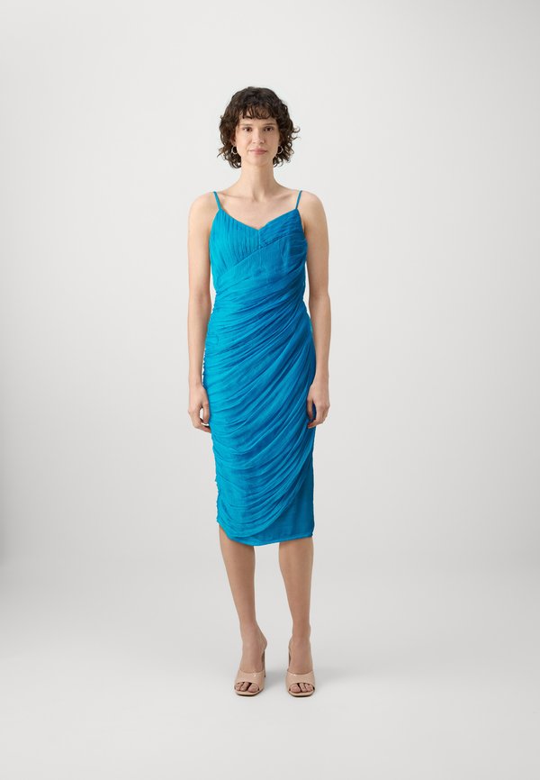 YAURA LAYOMI DRESS IN BLUE