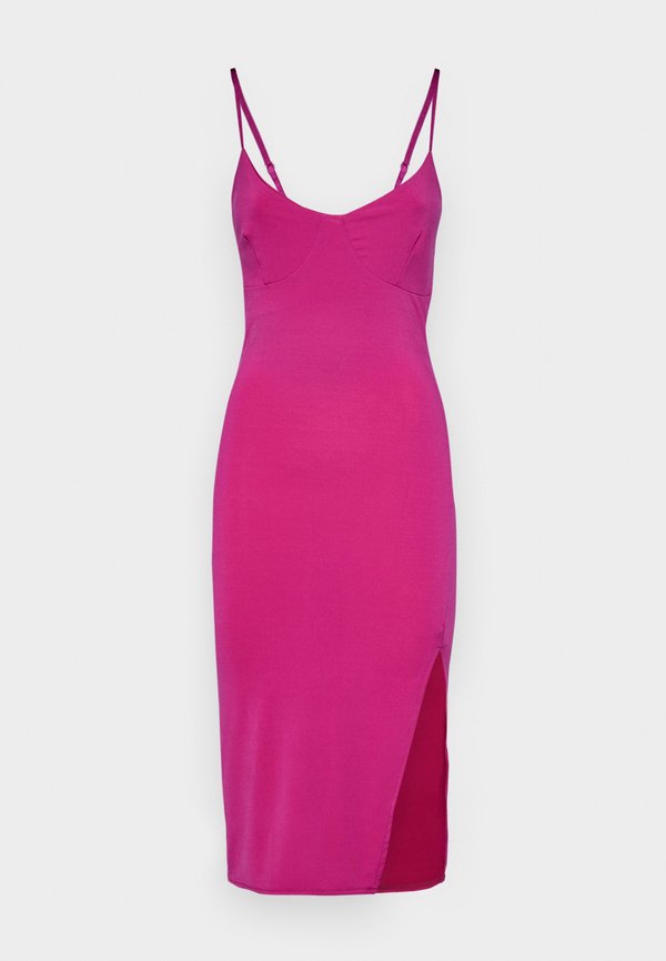 WAL G. PARTY AMBER STRAPPY MIDI