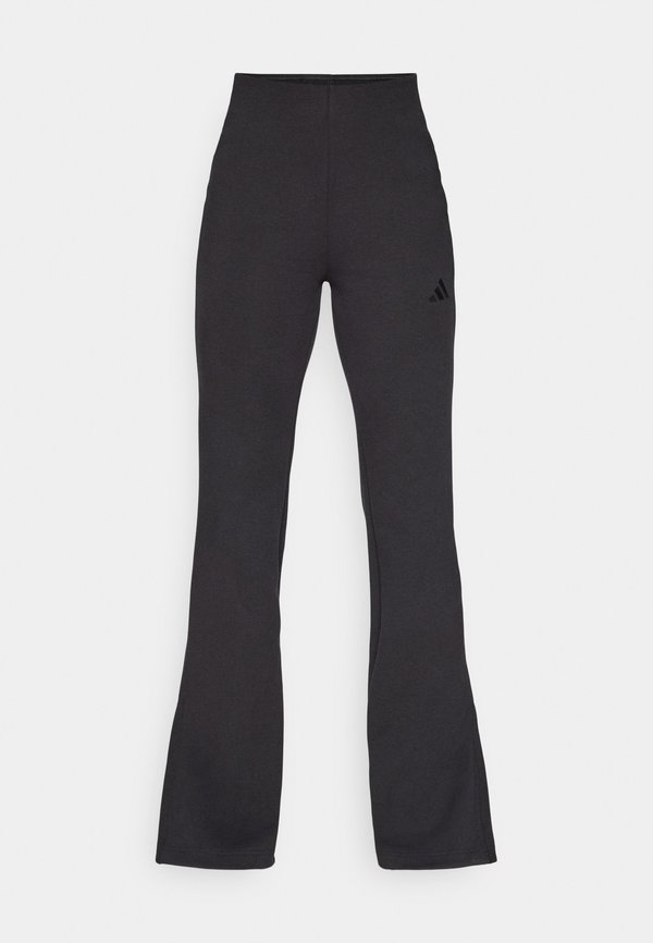 adidas Sportswear SOFT LUX FLARED PANTS - Tracksuit bottoms - black