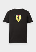 Puma COLORED SHIELD TEE - Print T-shirt - black
