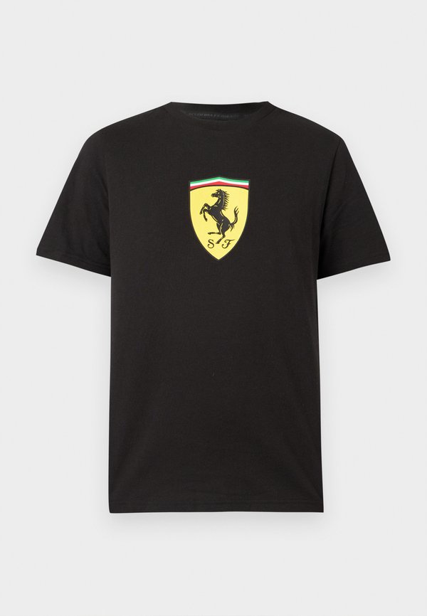 Puma COLORED SHIELD TEE - Print T-shirt - black