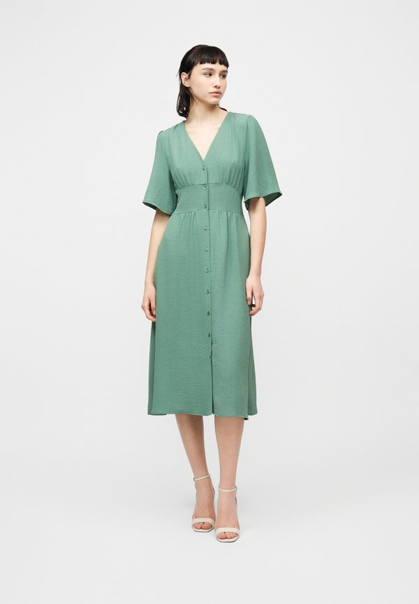 VILA VISKOV V NECK MIDI DRESS