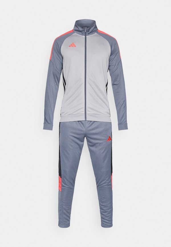 adidas Performance TIRO 26 ESSENTIALS TRACKSUITS - Tracksuit - light onix/onix/semi lucid red