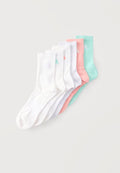 adidas Performance CUSHIONED UNISEX 6 PACK - Sports socks - white/frozen purple/clear mint/semi frozen turbo