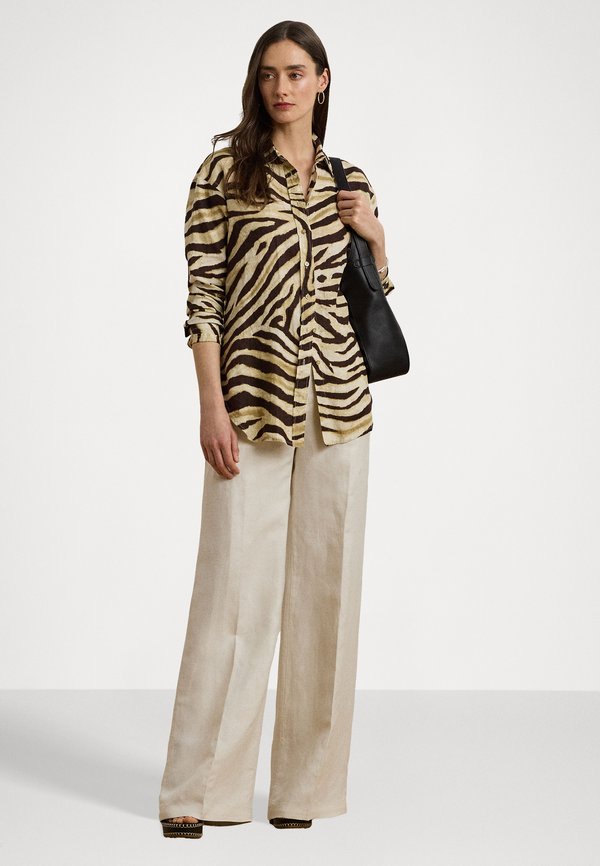 Lauren Ralph Lauren Petite Relaxed fit zebra print linen shirt