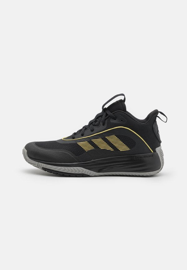 adidas Performance OWNTHEGAME 3.0 UNISEX - Basketball shoes - core black/gold metallic/solid grey