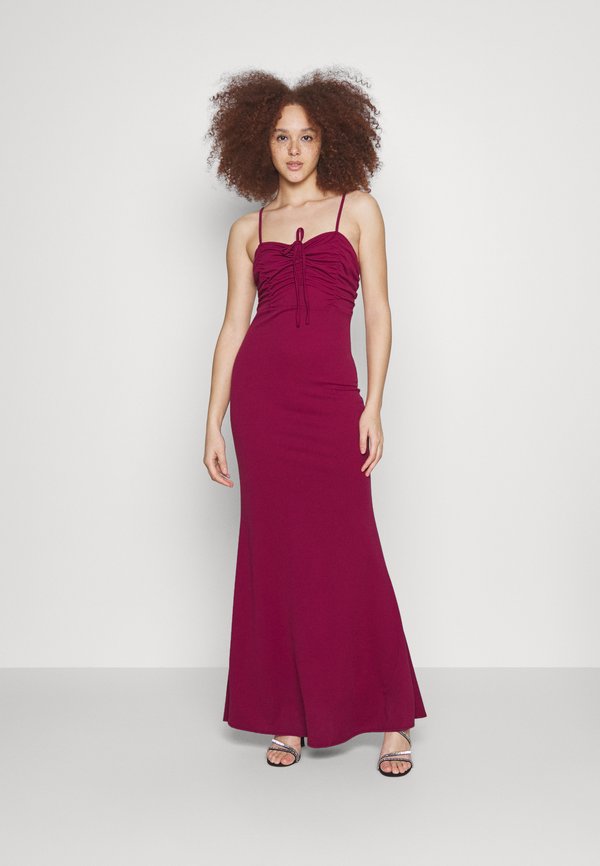 WAL G. JEMME ROUCHED MAXI DRESS