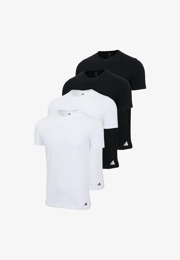 adidas Sportswear 4 PACK - Undershirt - schwarz weiß
