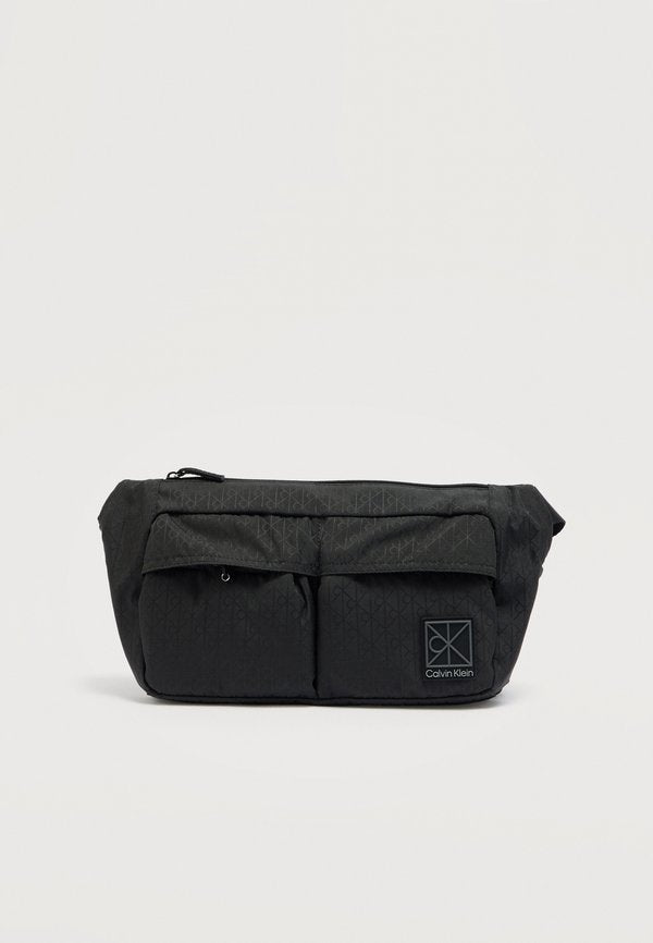 Calvin Klein UTILITY EMBLEM SLING WAISTBAG - Bum bag - black