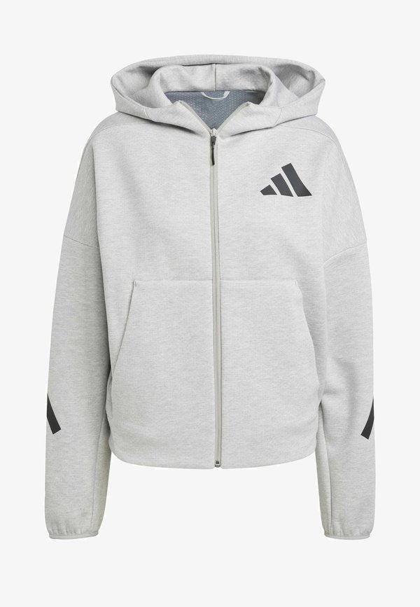 adidas Sportswear Z.N.E. FULL ZIP - Zip-up sweatshirt - medium grey heather